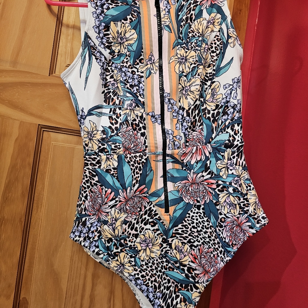 Hale Bob Multicolor Floral One-Piece Swimsuit